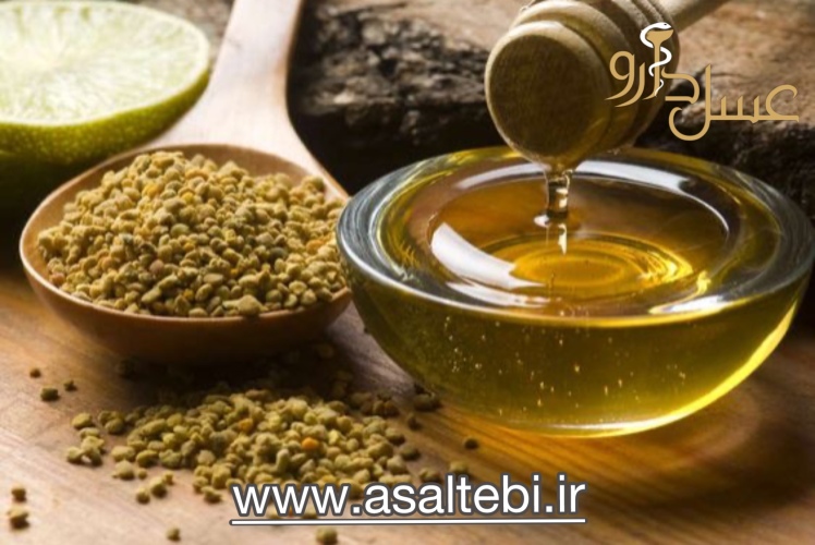 گرده گل در عسل 